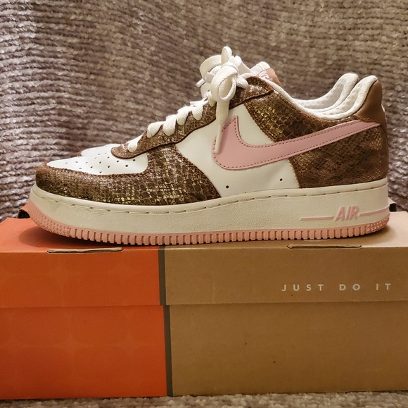 nike air force 1 pink snakeskin